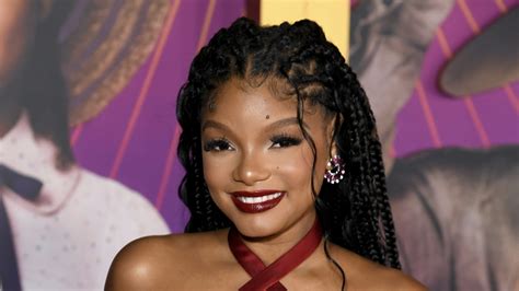 Halle Bailey Shows Off Her Postpartum Body in Shimmery Bikini